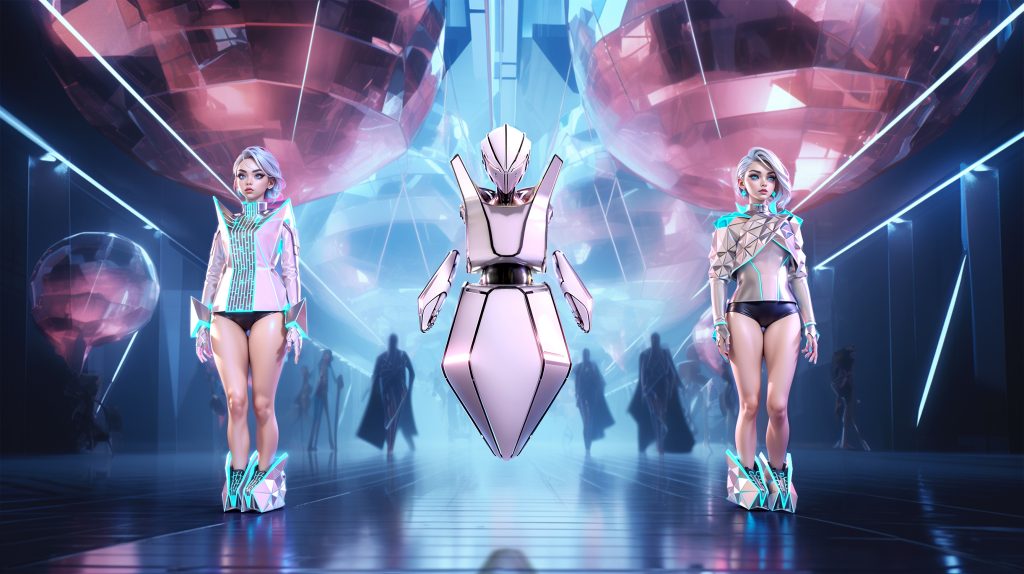 Digital fashion meets the metaverse illustration by HEXROID